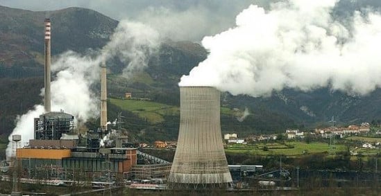 central térmica carbón Asturias contaminación gases efecto invernadero CO2