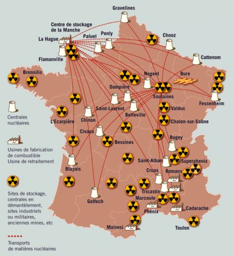 Centrales nucleares Francia