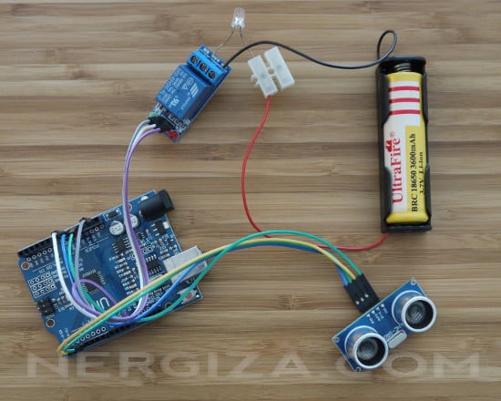 Montaje sensor de aparcamiento Arduino